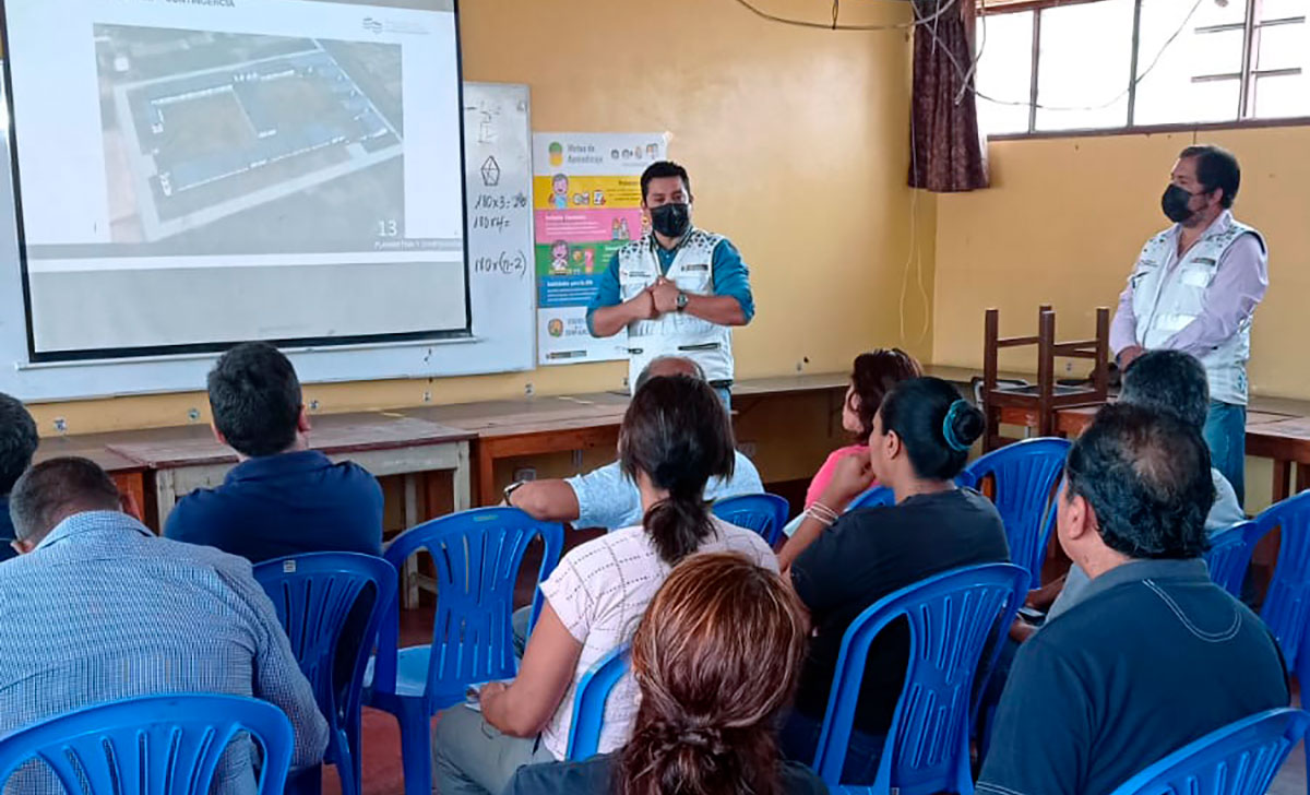 Socializamos avances del proyecto para la IE 126 Javier Pérez de Cuéllar en San Juan de Lurigancho