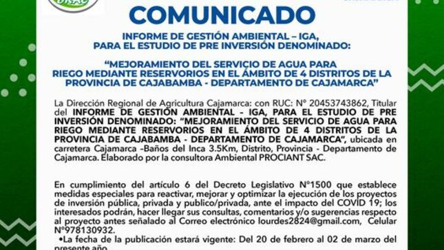 Comunicado