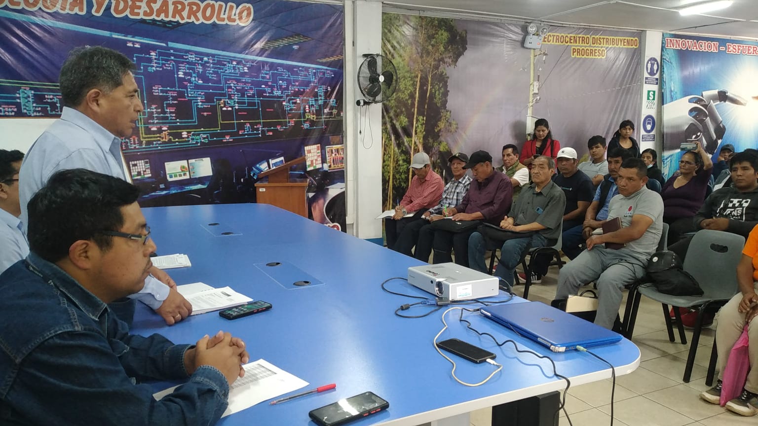 ELECTROCENTRO y autoridades locales instalan mesa de trabajo en Huánuco