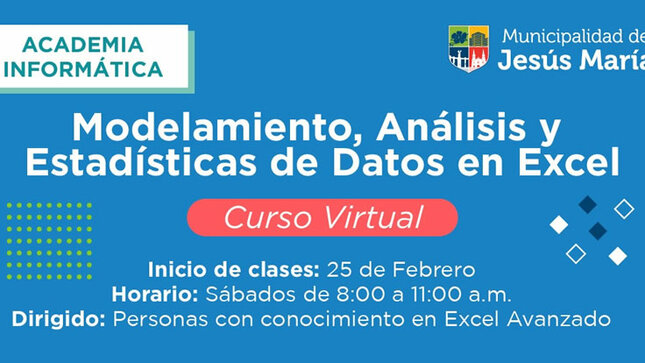 Curso Virtual Gratuito: Modelamiento, Análisis y Estadísticas de Datos en Excel