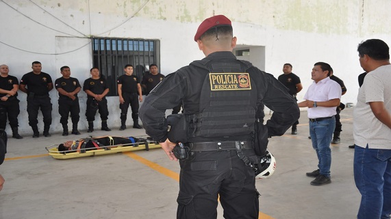 Imagen de capacitación a serenos