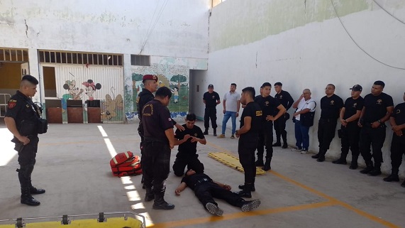 Imagen de capacitación a serenos
