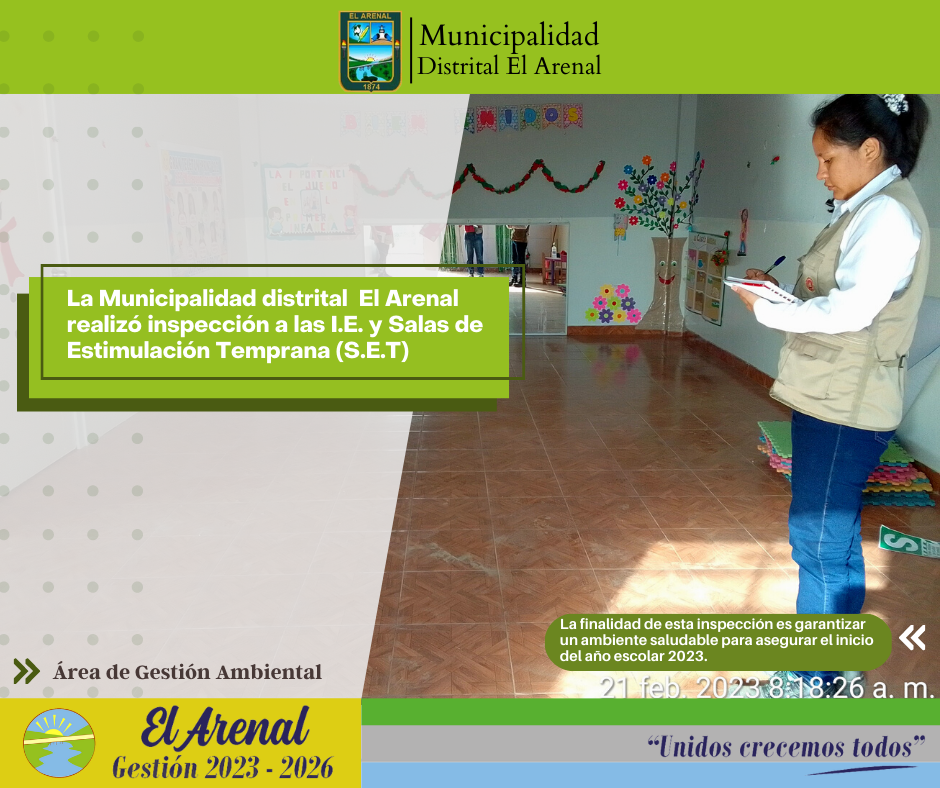 Foto de la ingeniera inspeccionando las I.E.