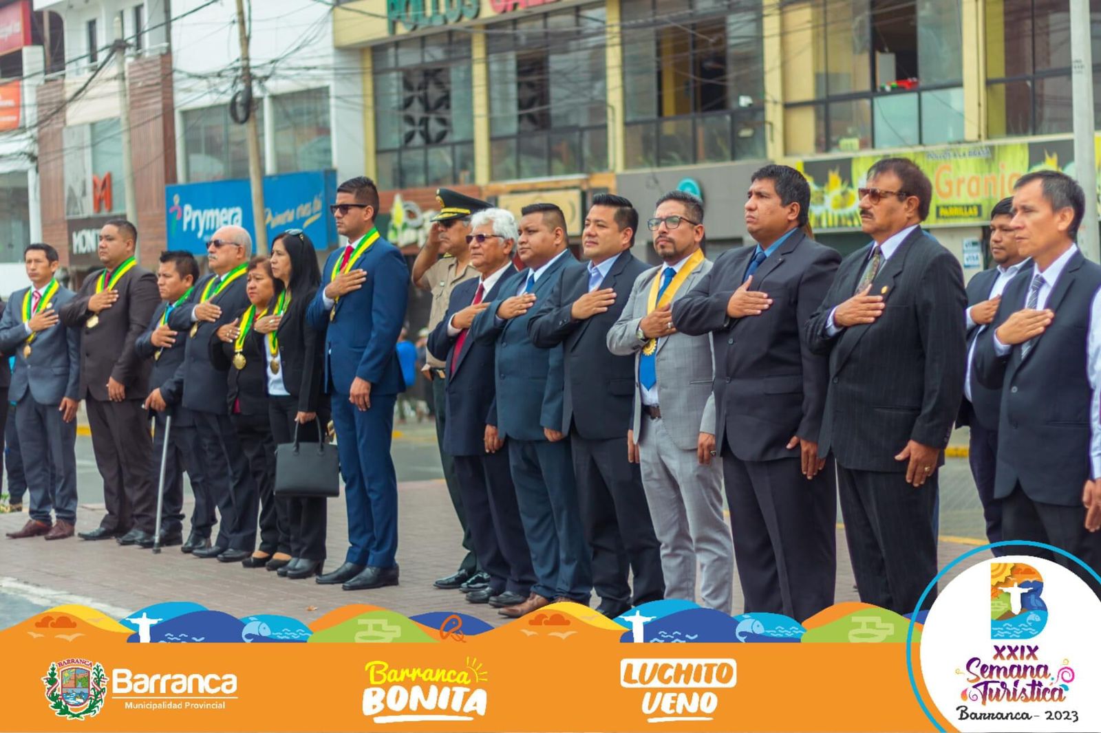 Ceremonia de Izamiento por la Semana Turística