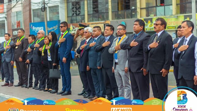 Ceremonia de Izamiento por la Semana Turística 