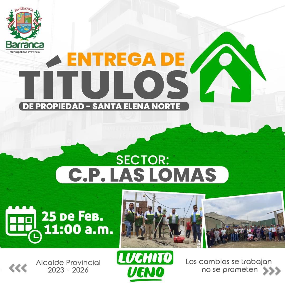 Se Inicio la entrega de Titulación de Propiedad