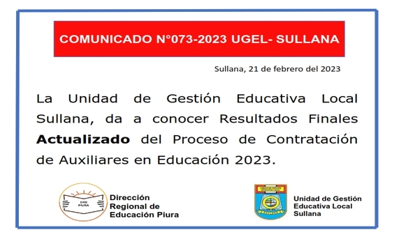 Comunicado N°73