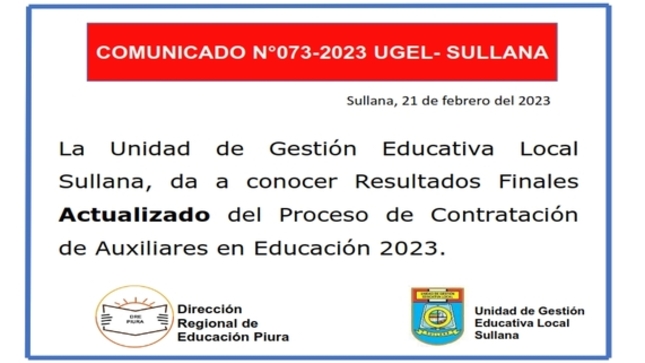 Comunicado N°73