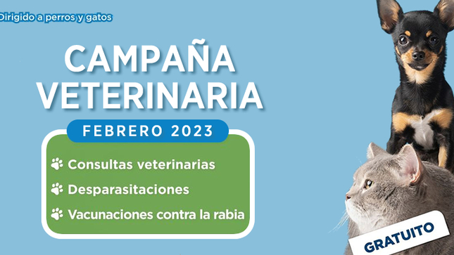 Campaña Veterinaria Gratuita Febrero 2023