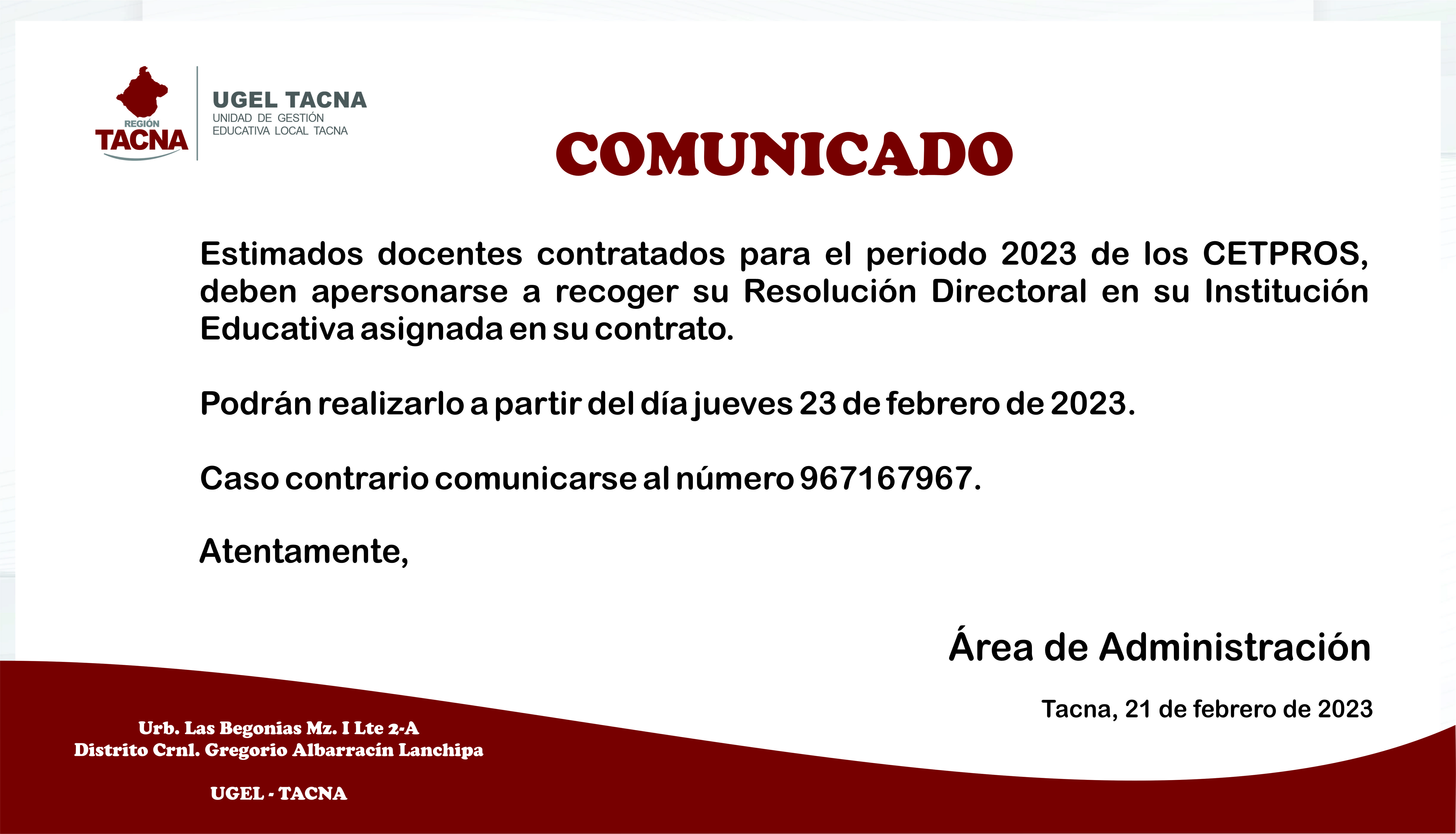 Archivo JPG de Comunicado