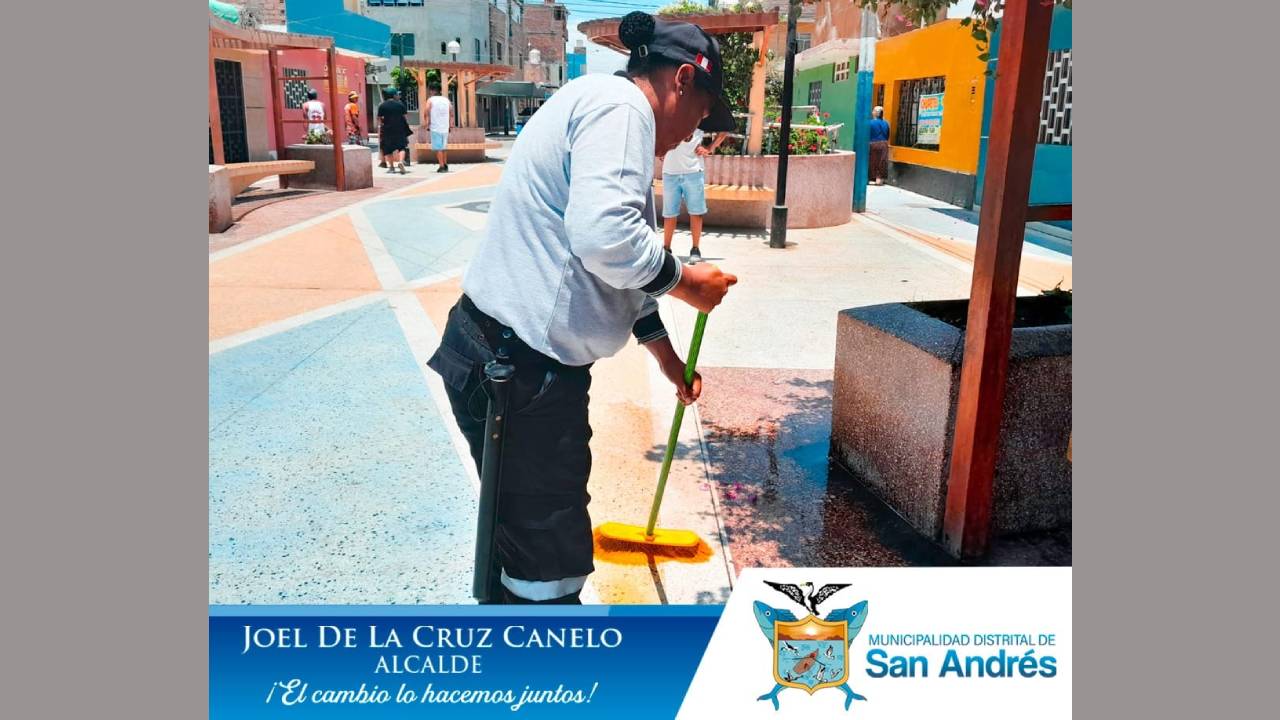 INTEGRANTES DEL SERENAZGO DE SAN ANDRÉS, VIENEN RESTABLECIENDO EL ORDEN PÚBLICO Y EL CUIDADO DEL ORNATO DE NUESTRO DISTRITO.