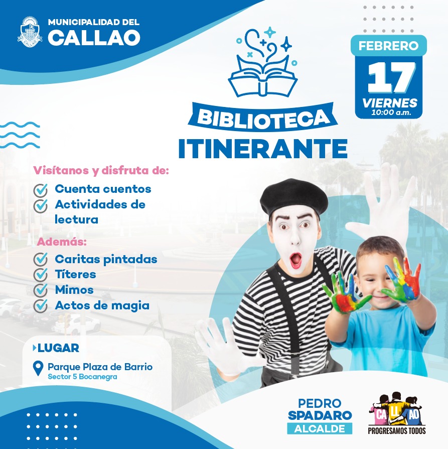 Promoviendo la lectura, la Municipalidad del Callao