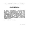 Vista preliminar de documento COMUNICADO SOBRE ENTREGA DE RESOLUCIONES CONTRATO 2023.pdf