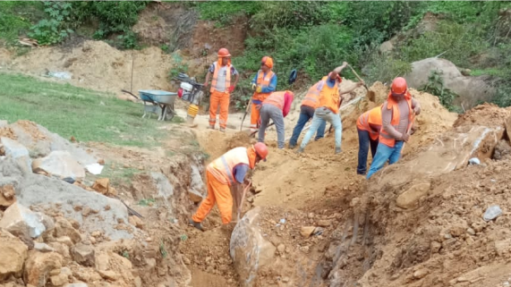 En 65% avanzan trabajos de agua y saneamiento de Palambla y La Paccha en Canchaque