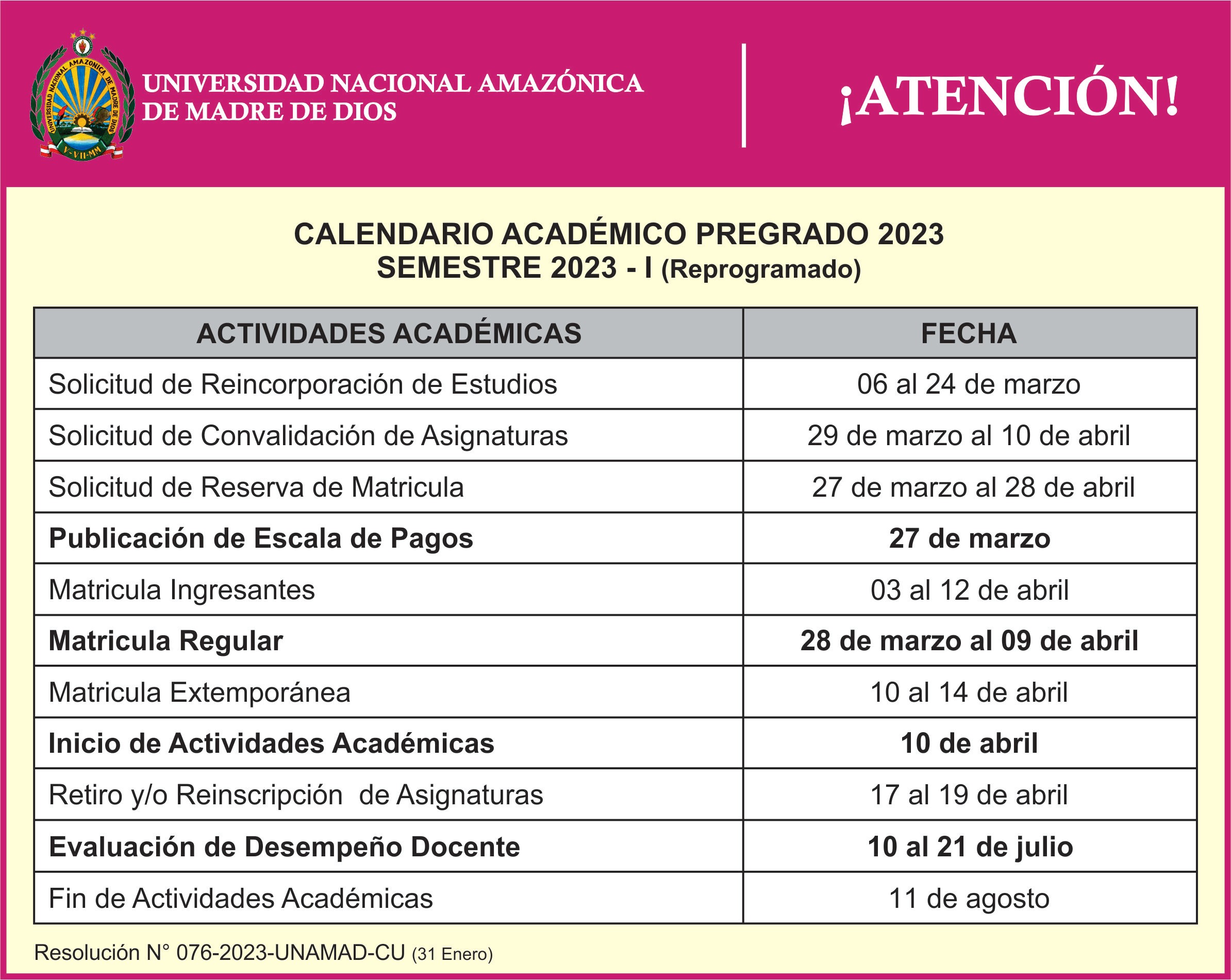 NOTA DE PRENSA N°029-2023-UNAMAD-R/OCII
