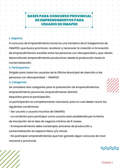 Concurso Provincial de Emprendimiento