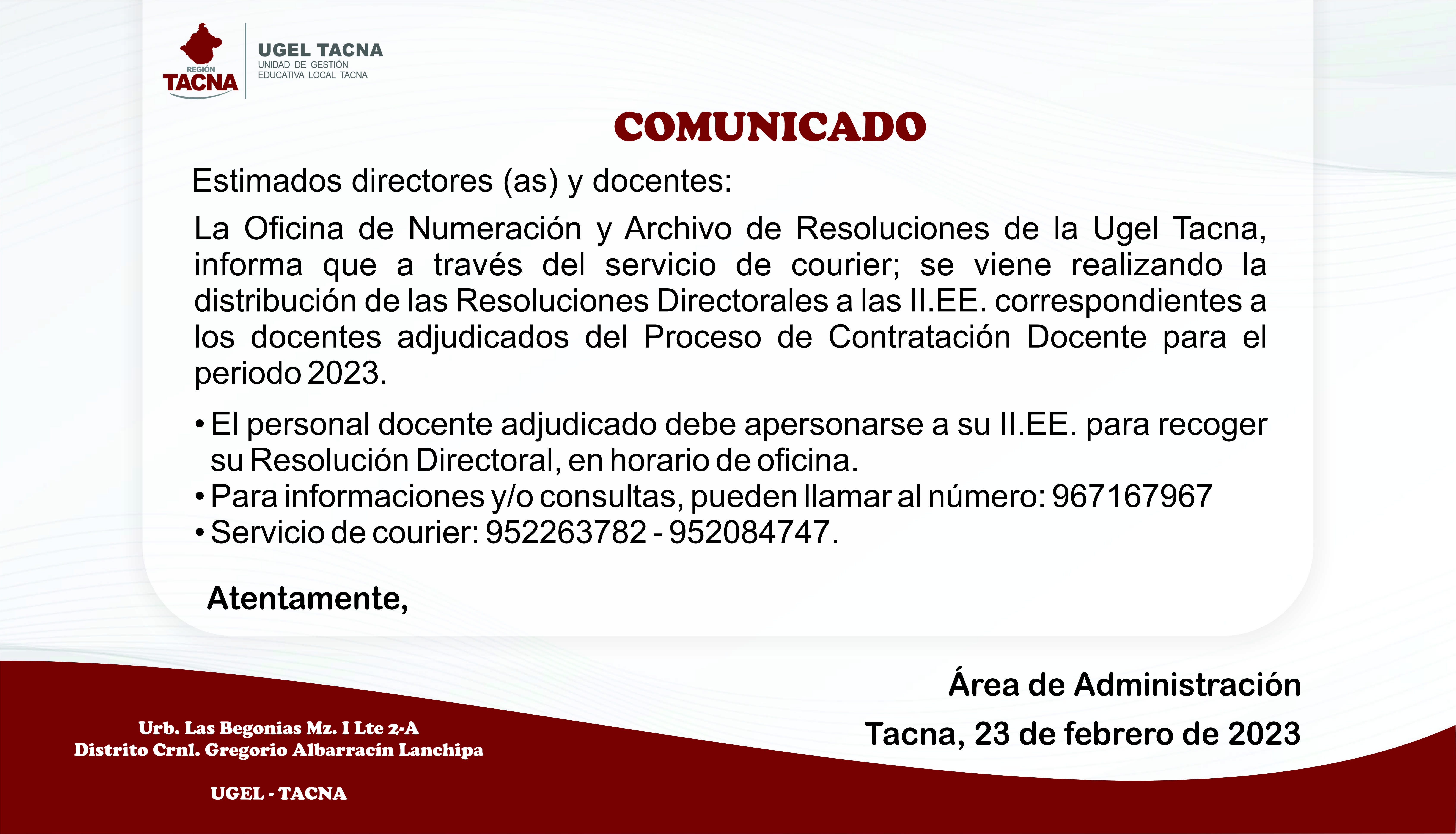 Archivo JPG de Comunicado