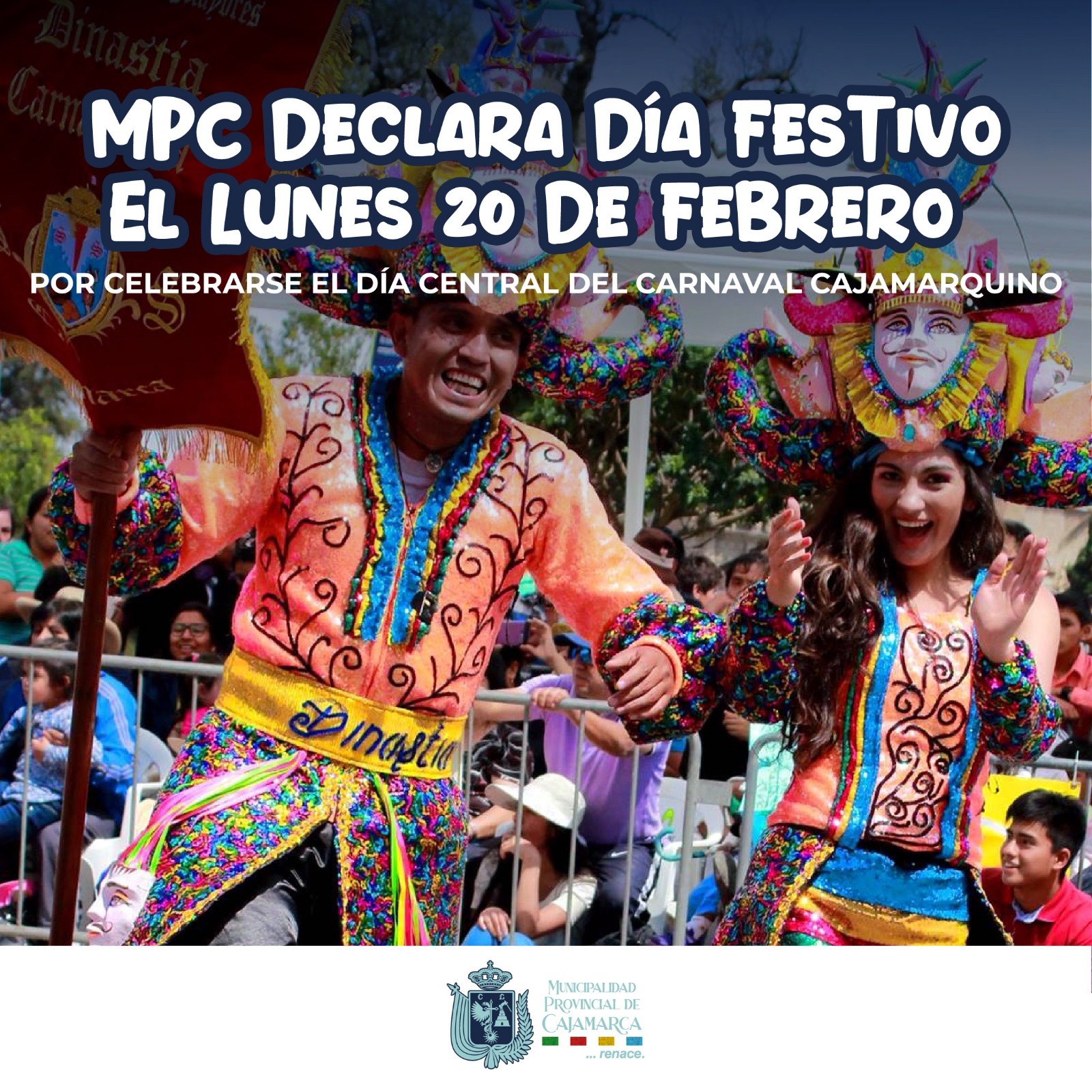 Declaran al 20 de febrero Como Día Festivo con Ocasión del Carnaval de Cajamarca