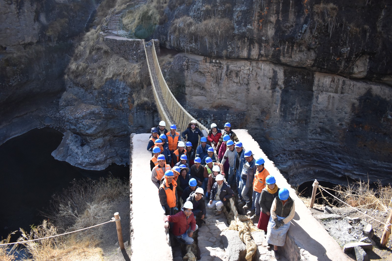 Cusco: Ministerio de Cultura concluyó trabajos de conservación de accesos y caminos rituales del Puente Q´eswachaka