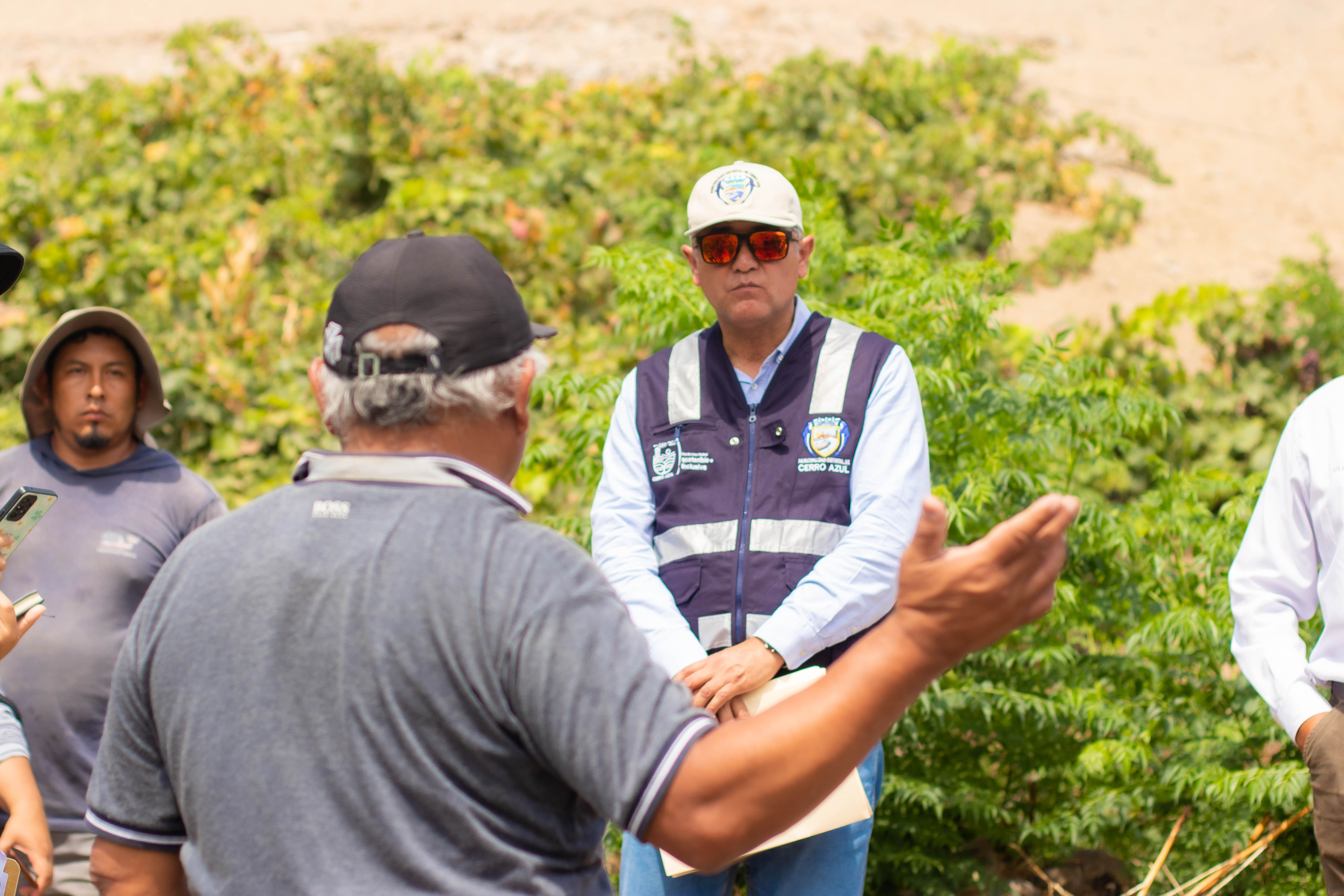 A solicitud del municipio, Emapa Cañete interviene la laguna de oxidación ubicada en Ihuanco y evalúan la optimización de agua potable.