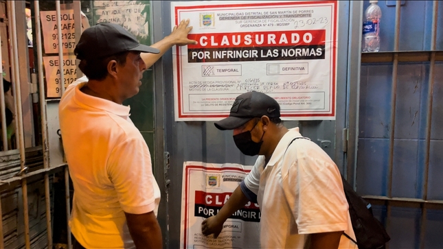 La Municipalidad de San Martín de Porres movilizó a miembros del serenazgo, así como a personal de fiscalización y 70 efectivos de la Policía Nacional.