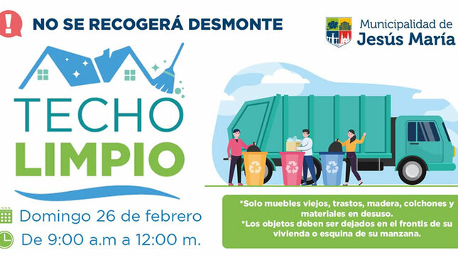 ¡Más techos limpios en Jesús María!
