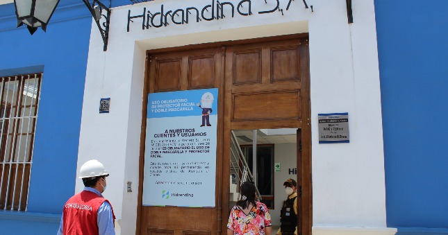 Contraloría detectó a 19 funcionarios de Hidrandina con presuntas responsabilidades por interrupciones al servicio de energía eléctrica