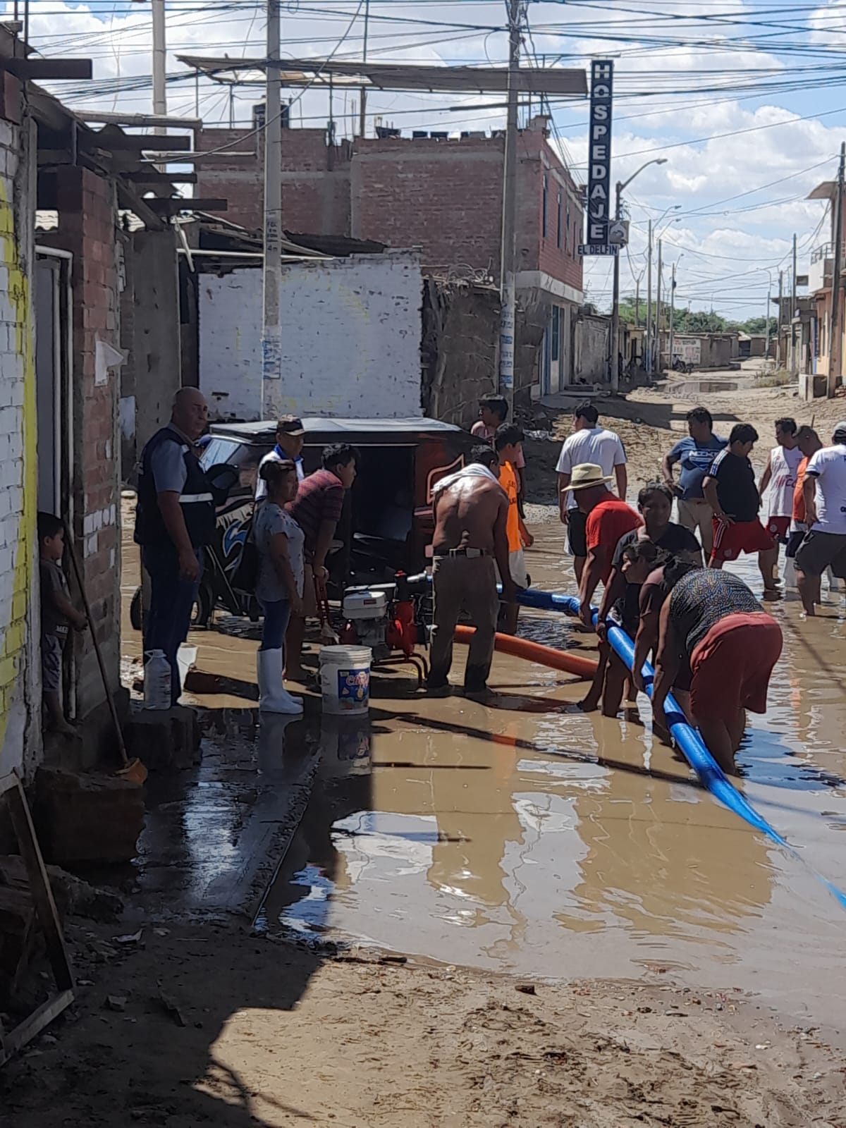 Imagen de zonas afectadas por lluvia