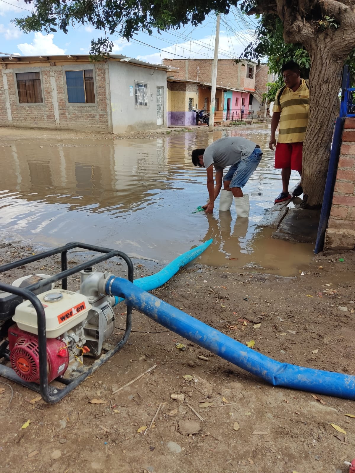 Imagen de zonas afectadas por lluvia