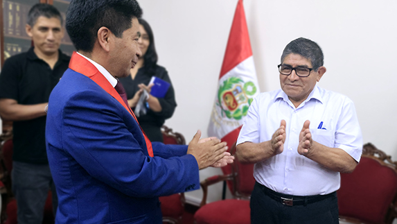 Homenaje exservidor CSJ de Lima Norte