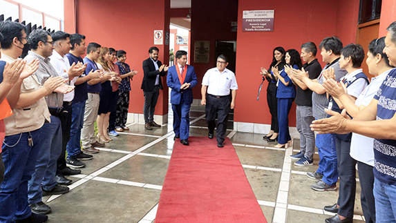 Homenaje exservidor CSJ de Lima Norte