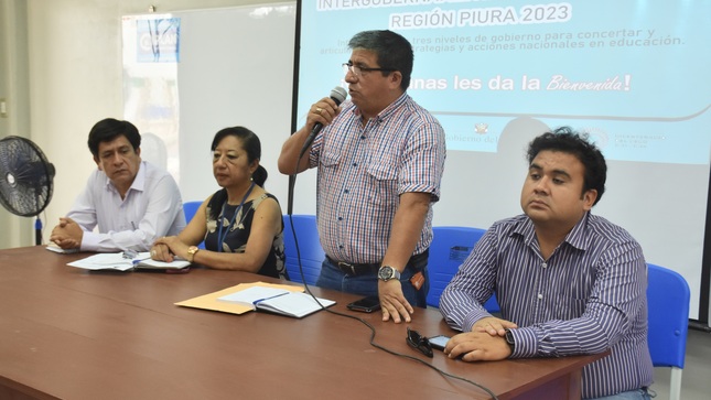 Palabras del director regional de Educación Piura 