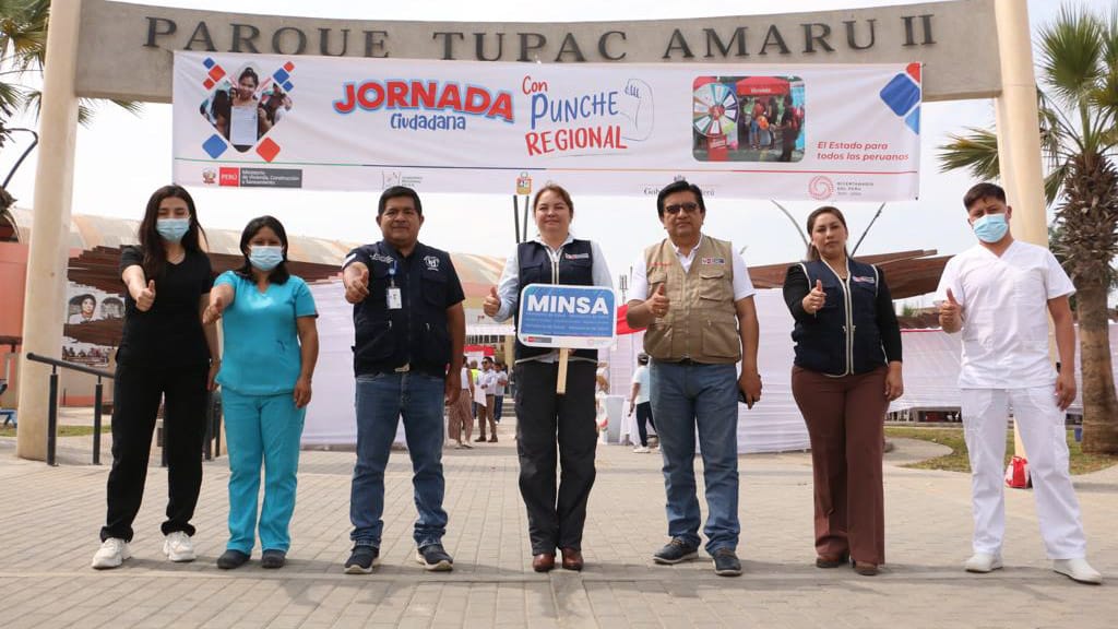 Ica “Con Punche Regional” comenzó en Chincha con una feria de servicios de salud y de otros sectores del Estado