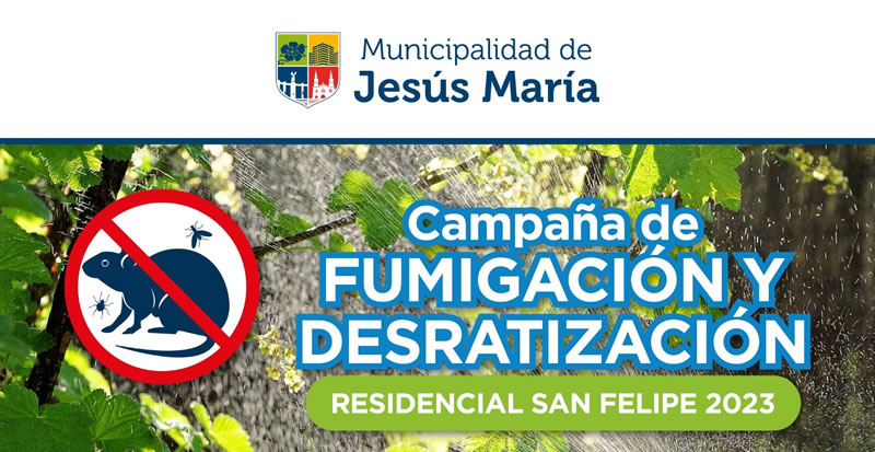 Campaña de fumigación y desratización