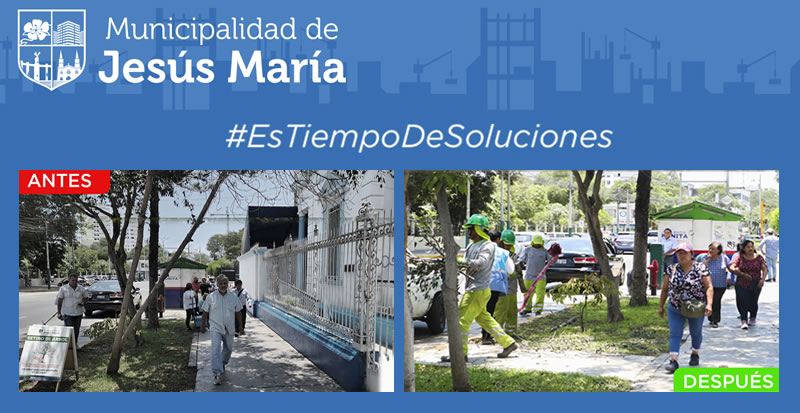 Cuidando el ornato de nuestro distrito