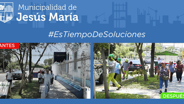 Cuidando el ornato de nuestro distrito