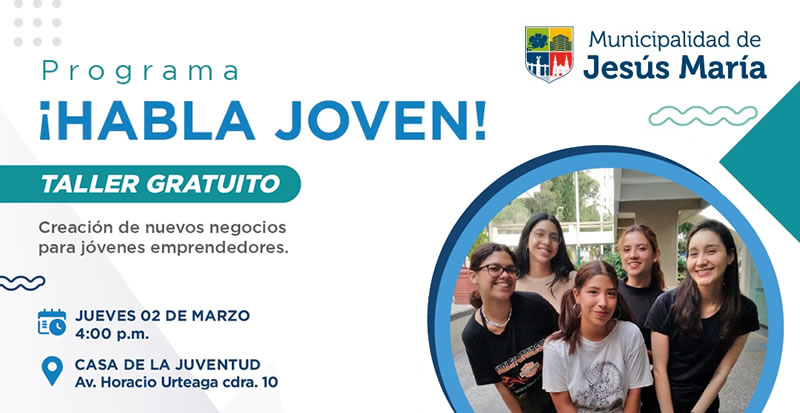 Afiche de Programa ¡Habla Joven!