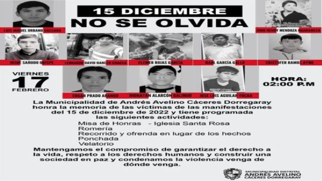 NO OLVIDEMOS EL 15 DE DICIEMBRE