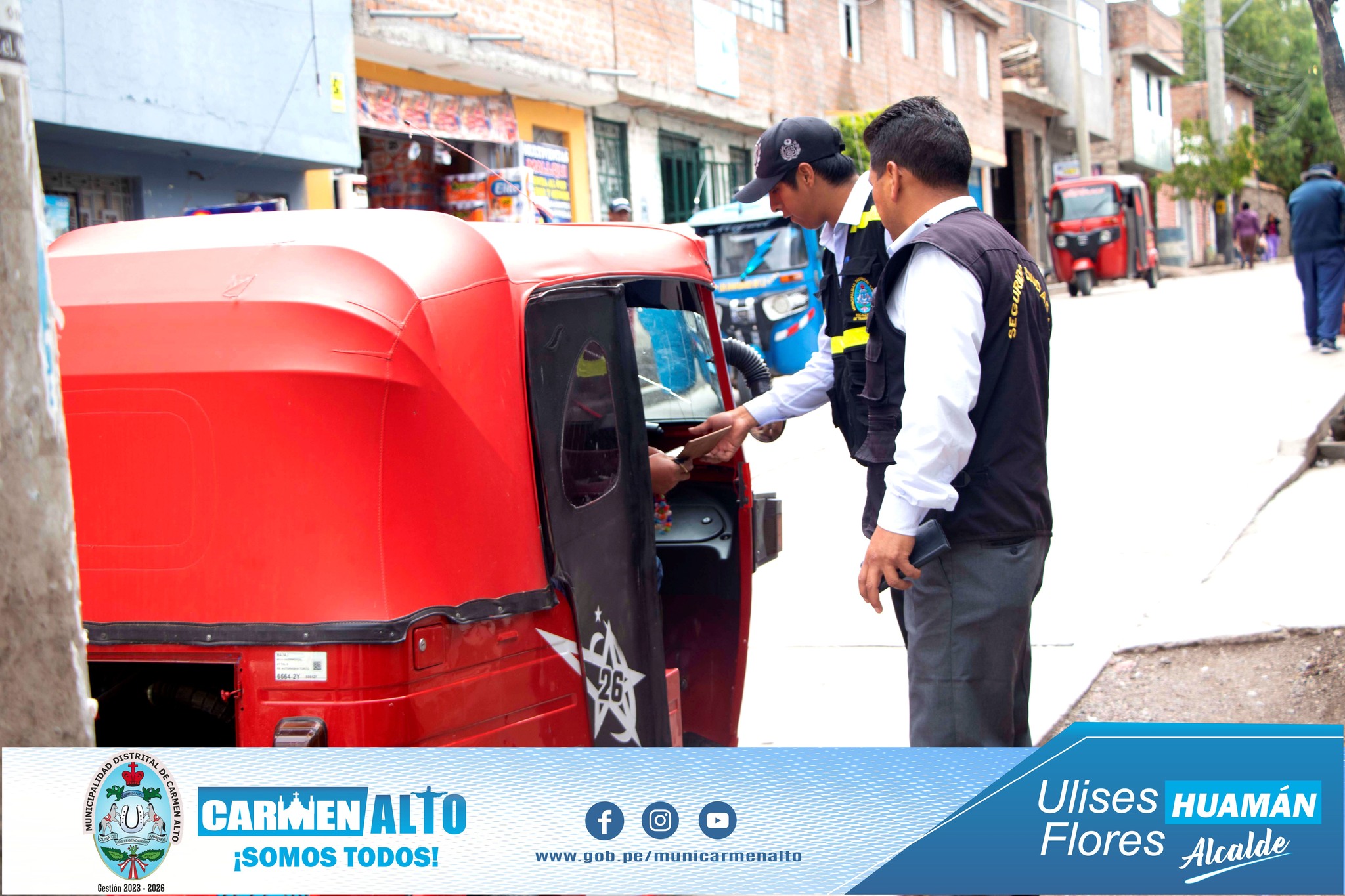 Operativo disuasivo a conductores de motos lineales, taxis y transporte urbano