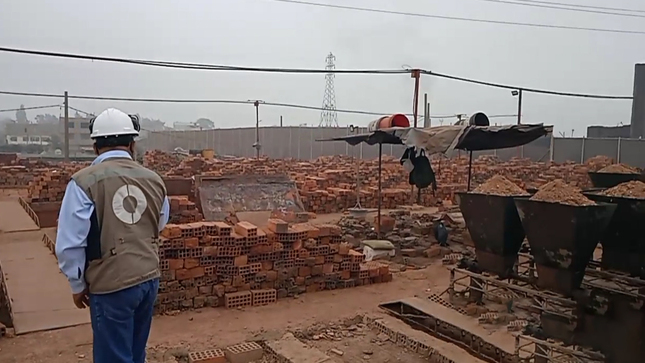 OEFA supervisa la zona de operaciones de la Industria Ladrillera Marquis S.A.C.