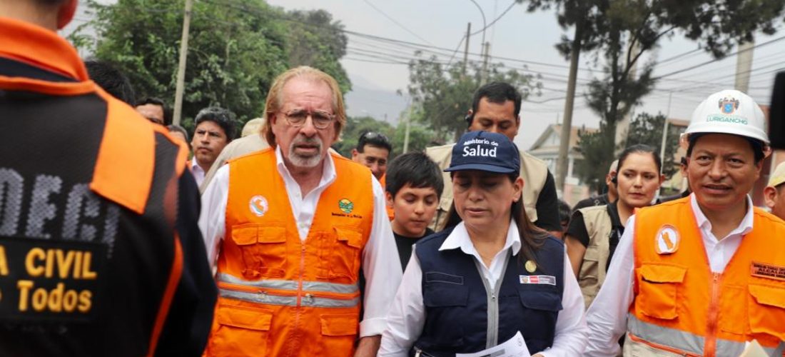 Diego Uceda participó de simulacro de huaicos en Lurigancho Chosica