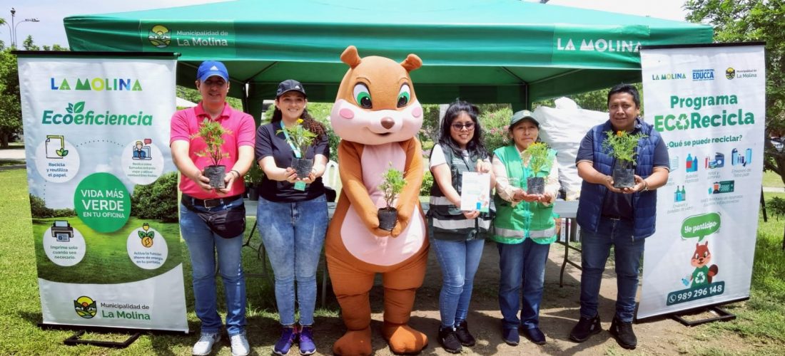 Municipalidad de La Molina continúa con campañas de reciclaje y recuperación paisajística