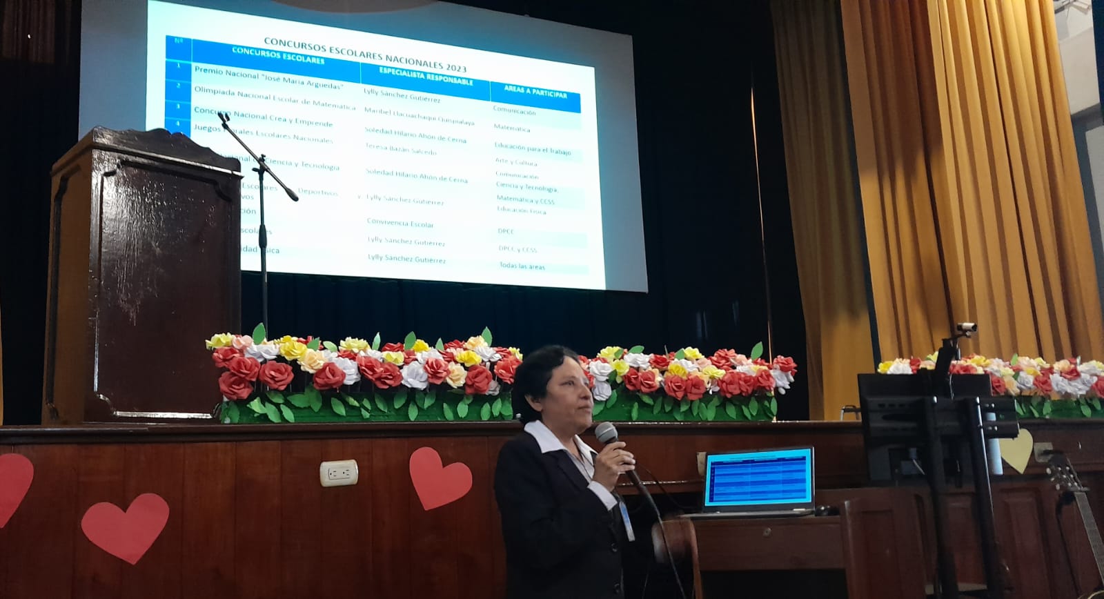Asistencia Técnica Buen Inicio del Año Escolar 2023. Directivos de IIEE públicas. Auditorio de IEP Perpetuo Socorro.