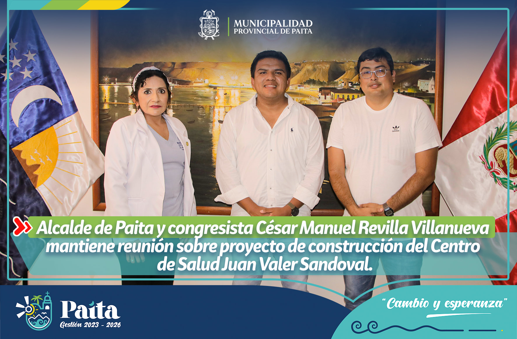 Reunion Alcalde de Paita y congresista Revilla_1