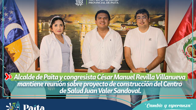 Reunion Alcalde de Paita y congresista Revilla_1