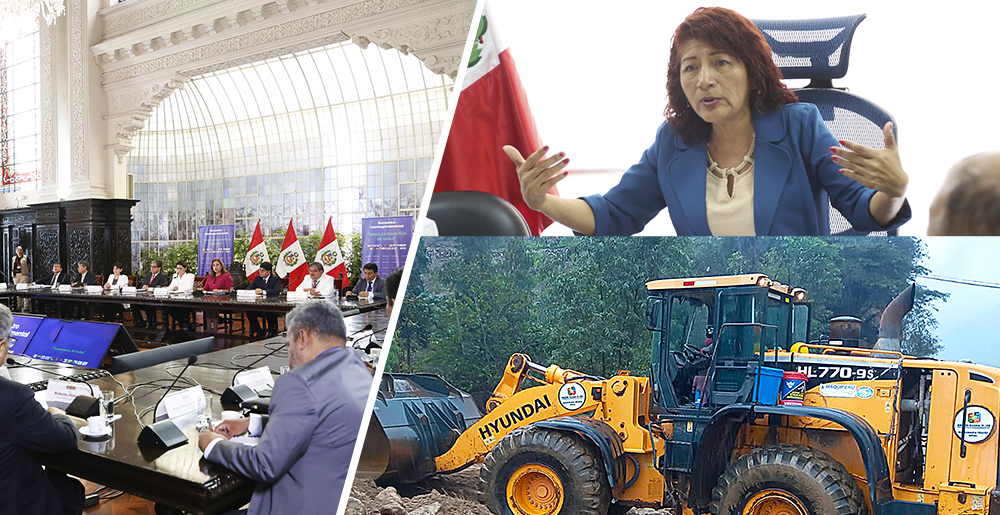 Gobernadora Rosa Vásquez consigue apoyo con maquinaria en reunión con presidenta Dina Boluarte