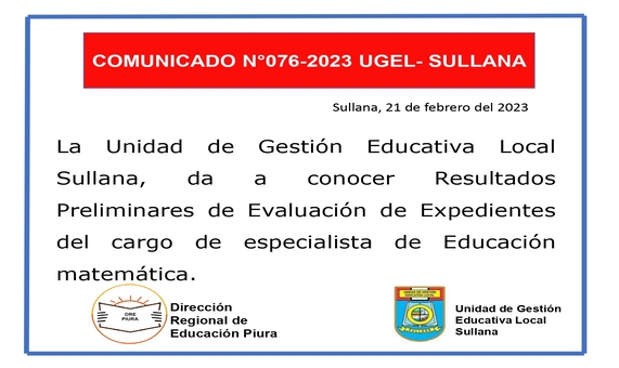 Comunicado N°76