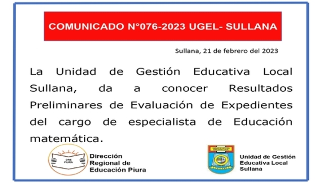 Comunicado N°76
