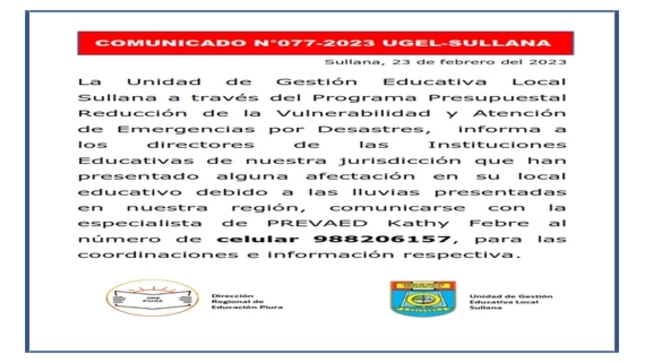 Comunicado N°77