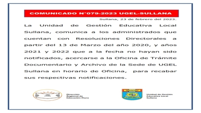 Comunicado N°79